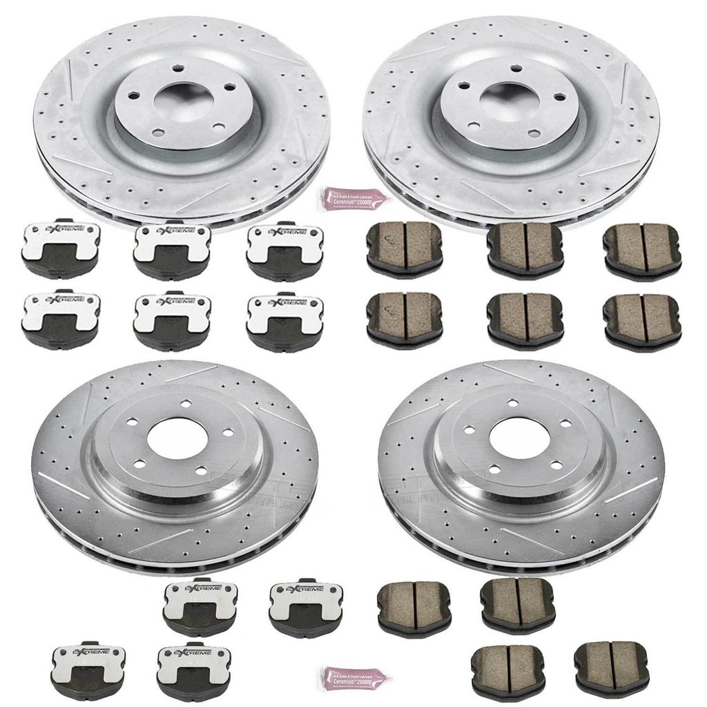 PowerStop K1445-26 - Z26 Drilled and Slotted Brake Rotors and Pads Kit