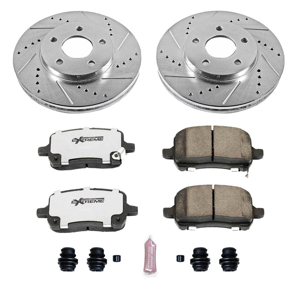 PowerStop K1448-26 - Z26 Drilled and Slotted Brake Rotors and Pads Kit