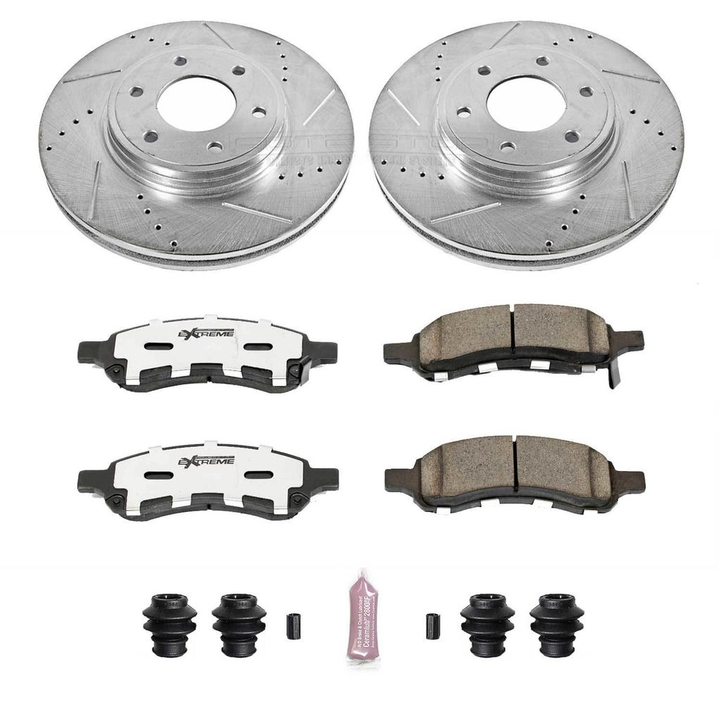 PowerStop K1453-26 - Z26 Drilled and Slotted Brake Rotors and Pads Kit