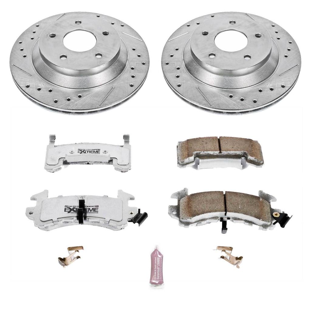 PowerStop K1517-26 - Z26 Drilled and Slotted Brake Rotors and Pads Kit