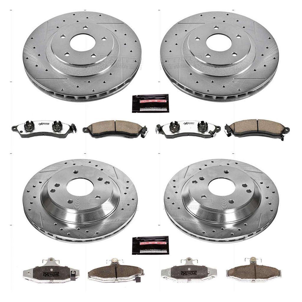 PowerStop K1528-26 - Z26 Drilled and Slotted Brake Rotors and Pads Kit