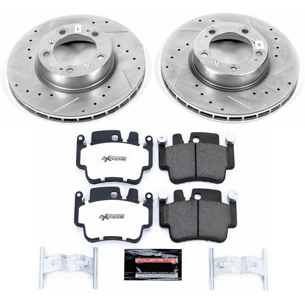PowerStop K1697-26 - Z26 Drilled and Slotted Brake Rotors and Pads Kit