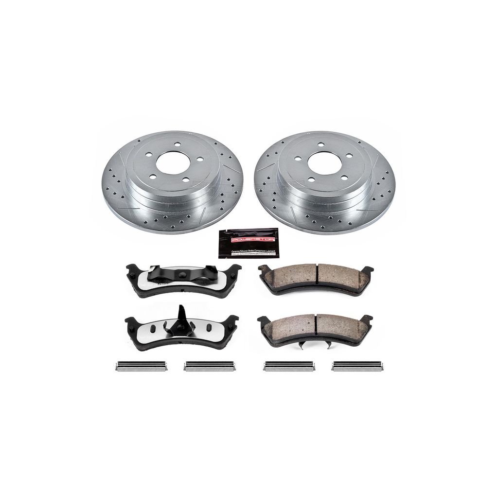 PowerStop K1770-36 - Z36 Drilled and Slotted Truck and Tow Brake Rotors and Pads Kit