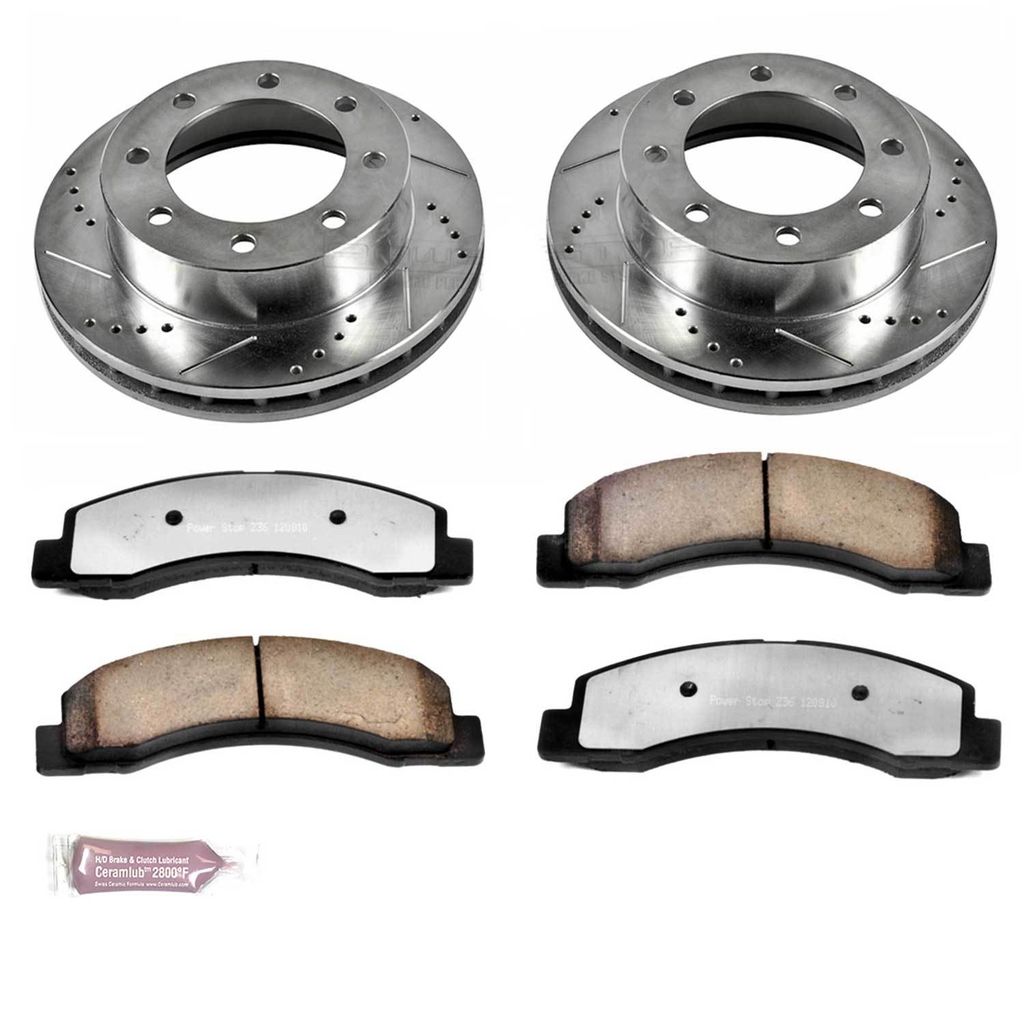 PowerStop K1885-36 - Z36 Drilled and Slotted Truck and Tow Brake Rotors and Pads Kit