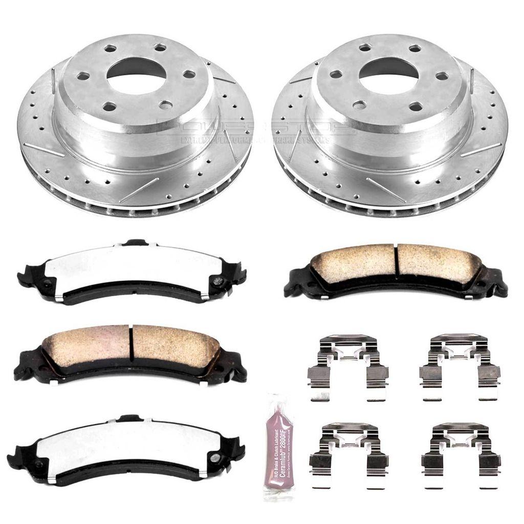 PowerStop K2046-36 - Z36 Drilled and Slotted Truck and Tow Brake Rotors and Pads Kit