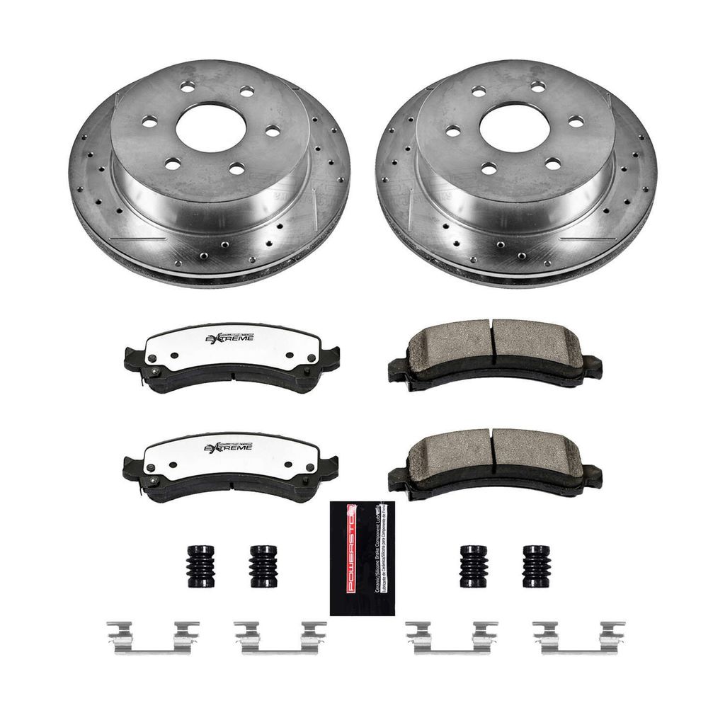 PowerStop K2065-36 - Z36 Drilled and Slotted Truck and Tow Brake Rotors and Pads Kit