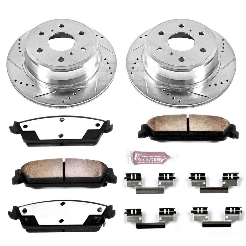 PowerStop K2083-36 - Z36 Drilled and Slotted Truck and Tow Brake Rotors and Pads Kit