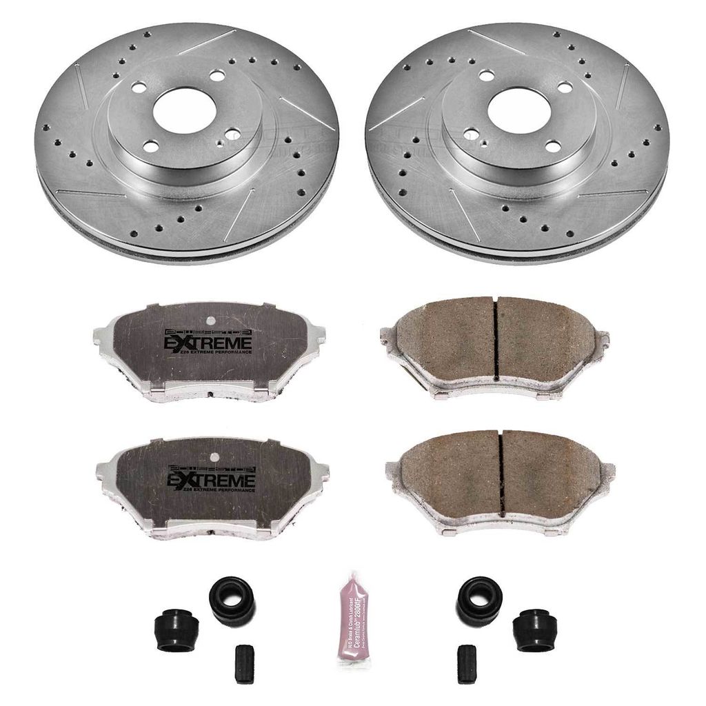 PowerStop K2353-26 - Z26 Drilled and Slotted Brake Rotors and Pads Kit