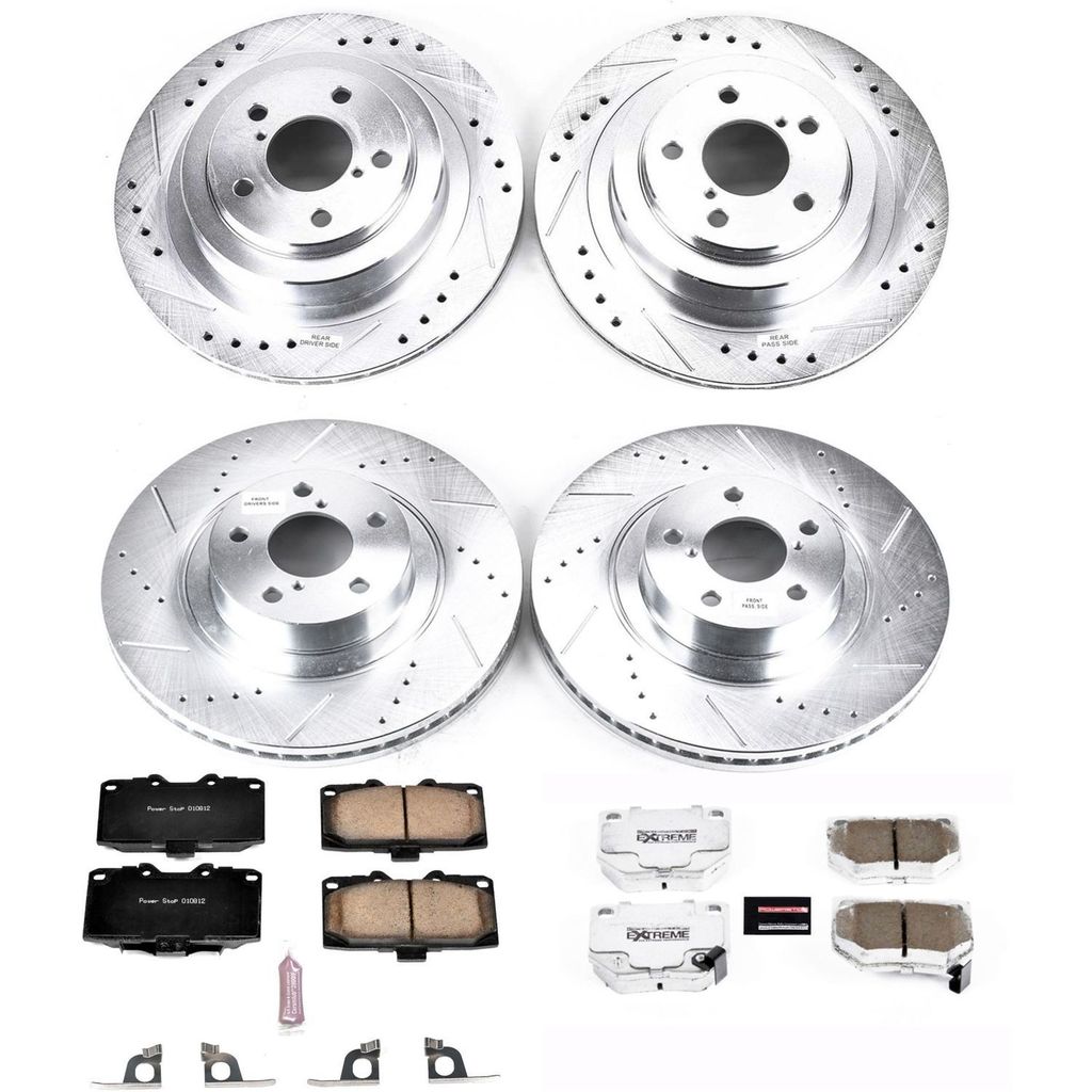 PowerStop K2368-26 - Z26 Drilled and Slotted Brake Rotors and Pads Kit