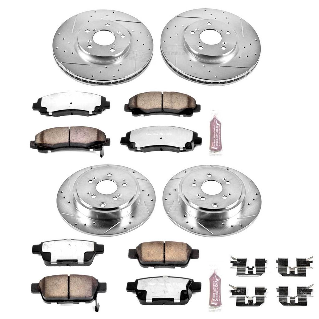 PowerStop K2430-36 - Z36 Drilled and Slotted Truck and Tow Brake Rotors and Pads Kit