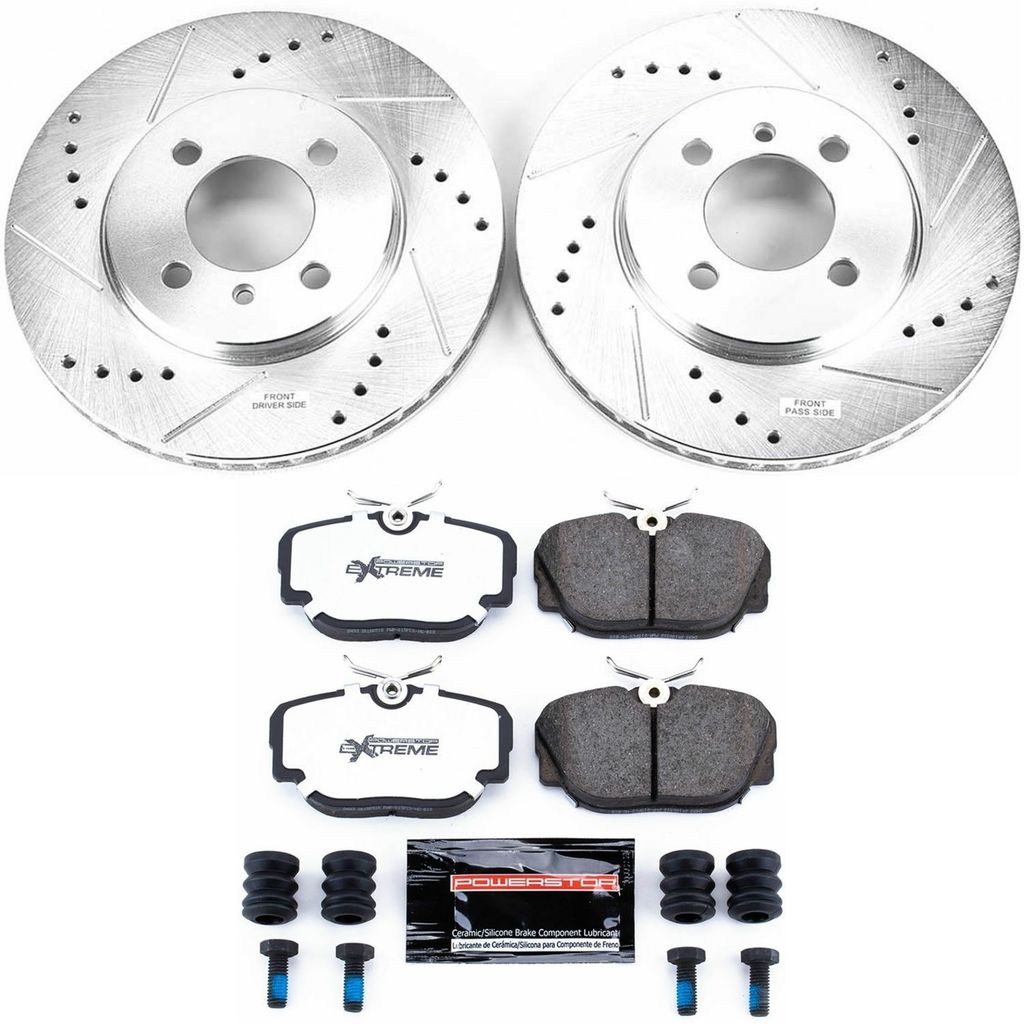 PowerStop K3008-36 - Z36 Drilled and Slotted Truck and Tow Brake Rotors and Pads Kit