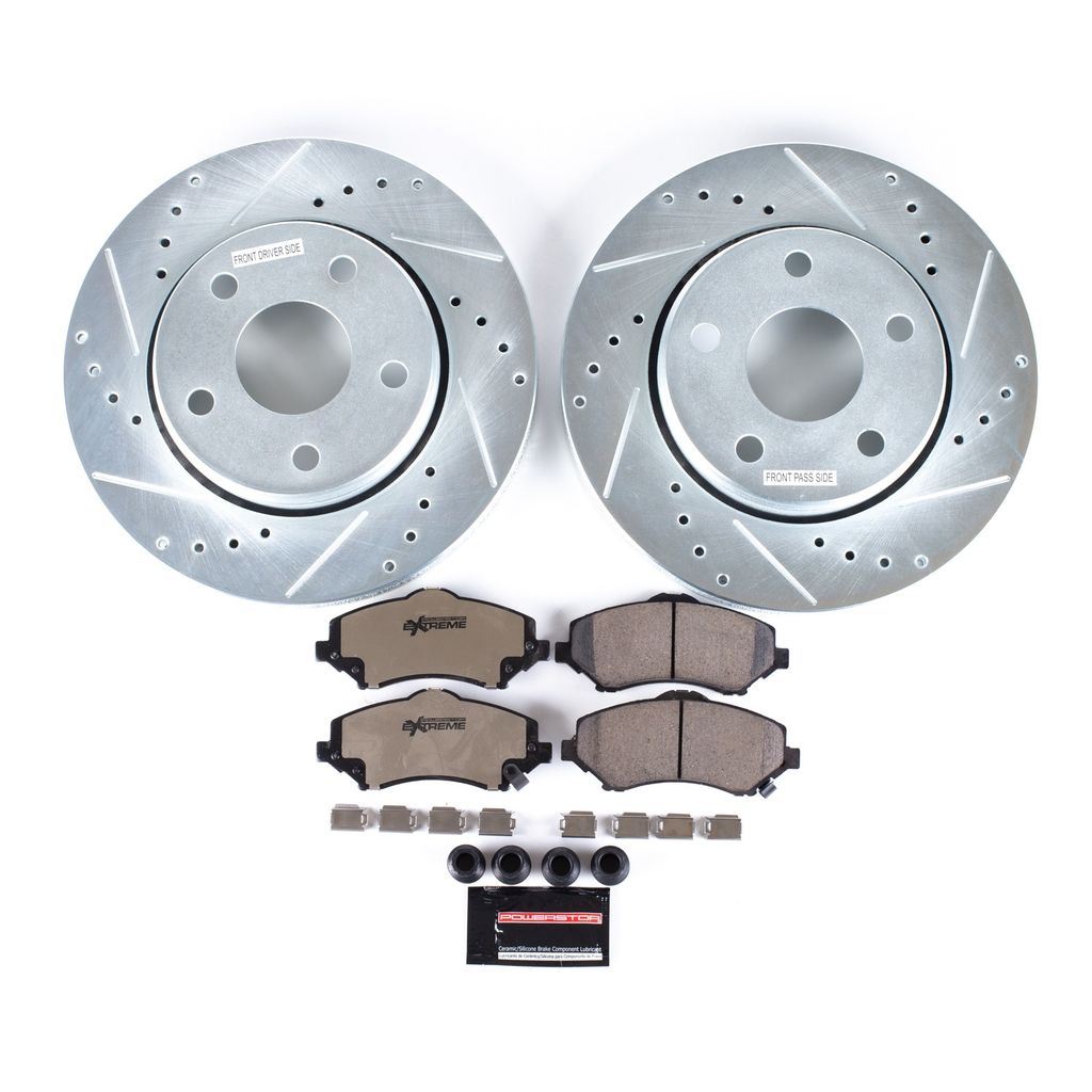 PowerStop K3097-36 - Z36 Drilled and Slotted Truck and Tow Brake Rotors and Pads Kit