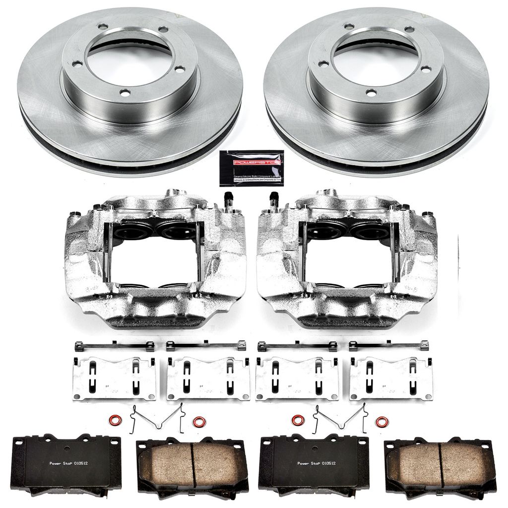 PowerStop KCOE1132A - OE Stock Replacement Brake Pad, Rotor and Caliper Kit