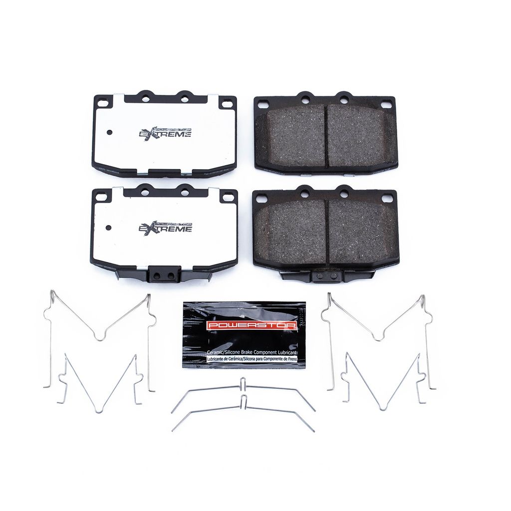 PowerStop Z26-331 - Z26 Street Performance Carbon Fiber Ceramic Brake Pads with Hardware