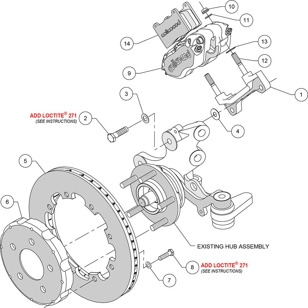 Wilwood 140-10016 - Dynapro Radial Drag Brake Kit