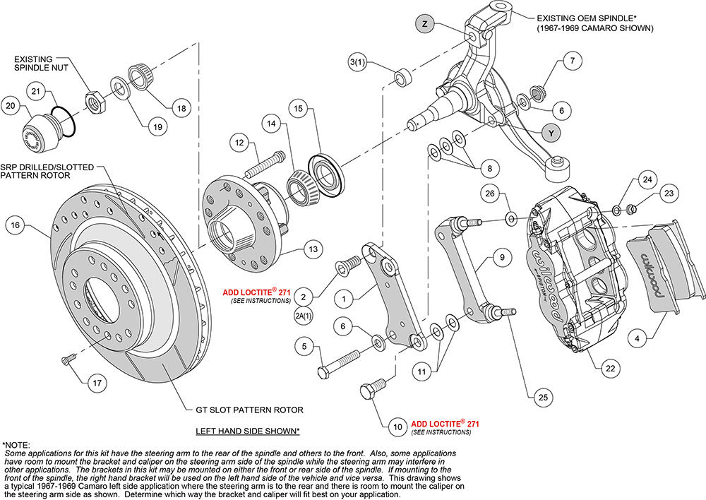 Wilwood 140-12271-DR - Forged Narrow Superlite 6R Big Brake Brake Kit (Hub and 1PC Rotor)