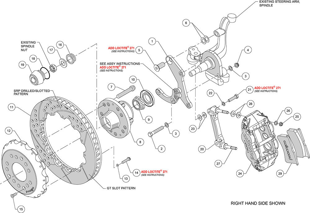 Wilwood 140-12460 - Forged Narrow Superlite 6R Big Brake Brake Kit (Hub)