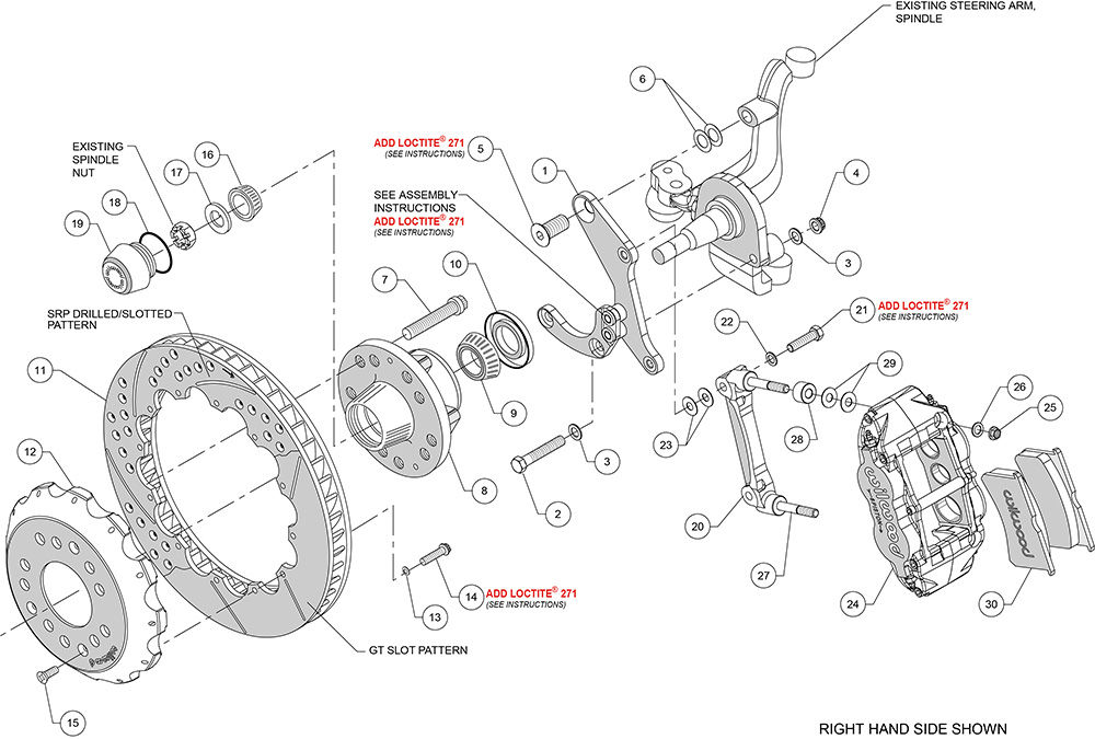 Wilwood 140-12465 - Forged Narrow Superlite 6R Big Brake Brake Kit (Hub)