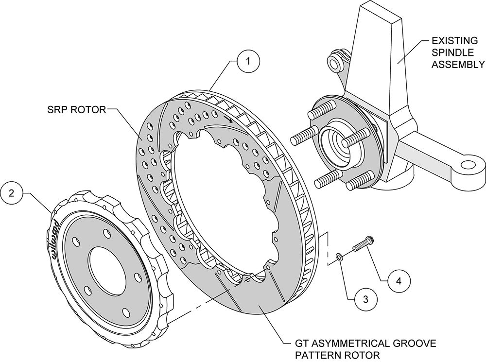 Wilwood 140-12496-D - Promatrix Replacement Rotor Kit