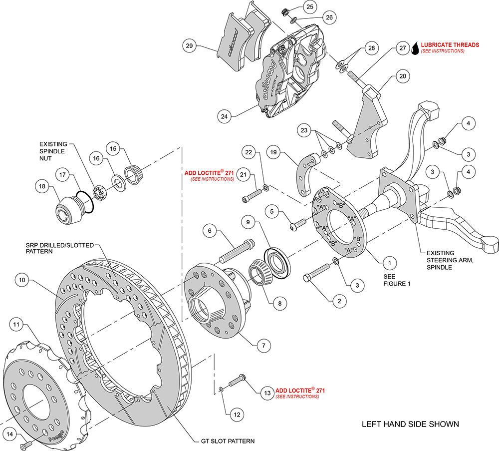 Wilwood 140-12637-R - Forged Narrow Superlite 6R Big Brake Brake Kit (Hub)