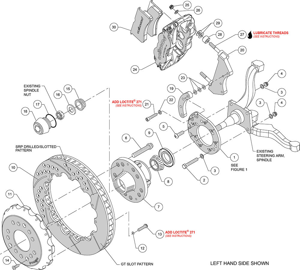 Wilwood 140-12638-D - Forged Narrow Superlite 6R Big Brake Brake Kit (Hub)