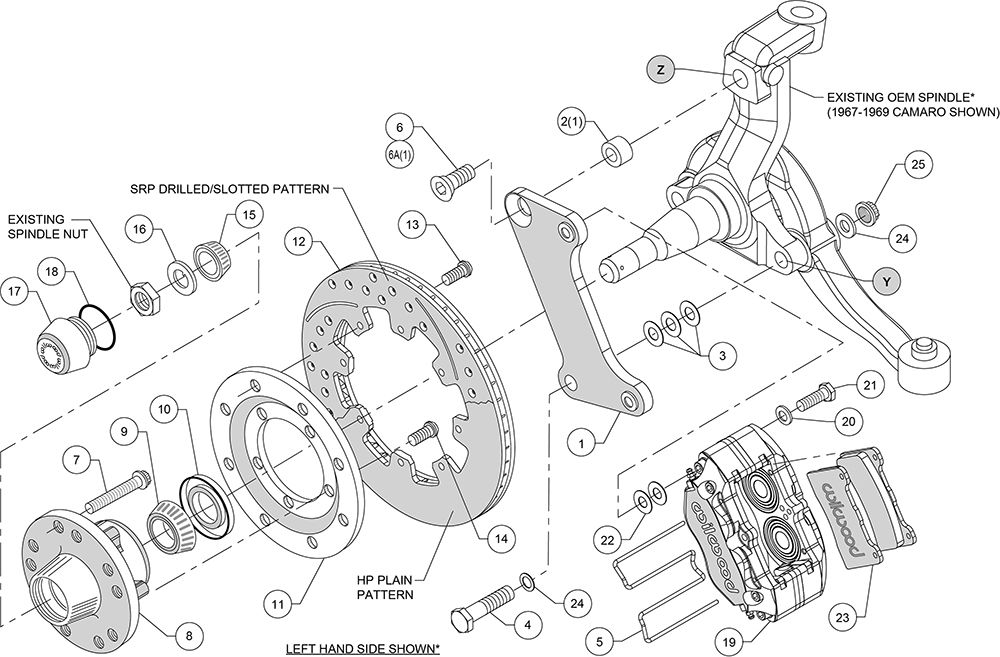 Wilwood 140-13203-D - Dynapro Dust-Boot Big Brake Brake Kit (Hub)