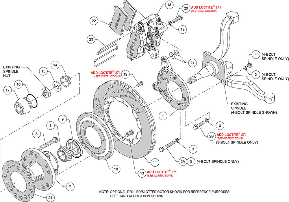 Wilwood 140-13343 - Dynapro Dust-Boot Pro Series Brake Kit
