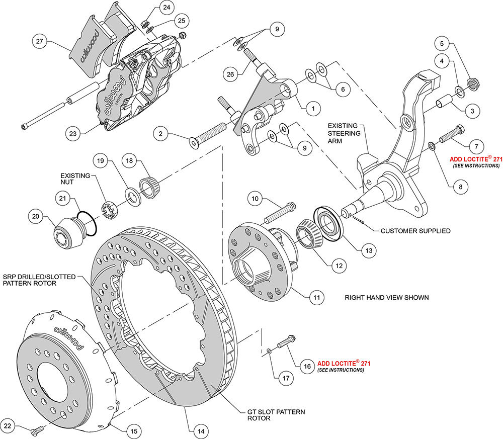Wilwood 140-13630 - Forged Narrow Superlite 6R Big Brake Brake Kit (Hub)