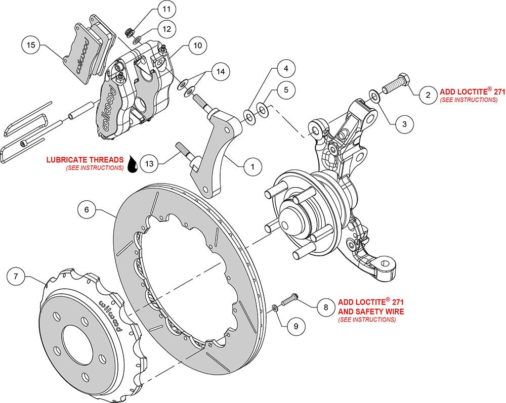 Wilwood 140-14103 - Dynapro Radial Drag Brake Kit