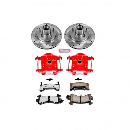 PowerStop KC1482-36 - Z36 Drilled and Slotted Truck and Tow Brake Pad, Rotor, and Caliper Kit