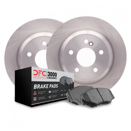 Dynamic Friction 6312-13023 - Brake Kit - Quickstop Rotors and 3000 Ceramic Brake Pads with Hardware