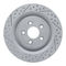 Dynamic Friction 2712-20007 - Brake Kit - Geoperformance Coated Drilled and Slotted Brake Rotor and Active Performance 309 Brake Pads