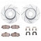Dynamic Friction 2712-03000 - Brake Kit - Slotted Coated Carbon Alloy Brake Rotor and Active Performance 309 Brake Pads