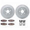Dynamic Friction 2712-13037 - Brake Kit - Geoperformance Coated Drilled and Slotted Brake Rotor and Active Performance 309 Brake Pads