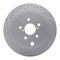 Dynamic Friction 2712-13046 - Brake Kit - Geoperformance Coated Drilled and Slotted Brake Rotor and Active Performance 309 Brake Pads