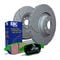EBC Brakes S3KF1003 - S3 Greenstuff 6000 Brake Pads and GD Slotted and Dimpled Brake Rotors, 2-Wheel Set