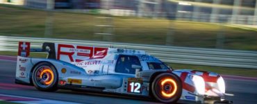 glowing brake pads at the track