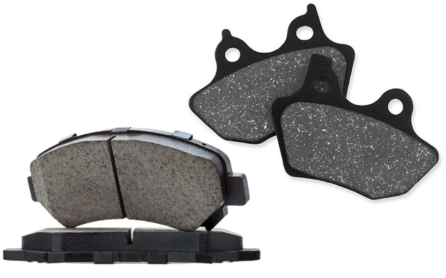 Ceramic and organic brake pads