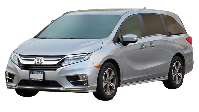 Silver Honda Odyssey