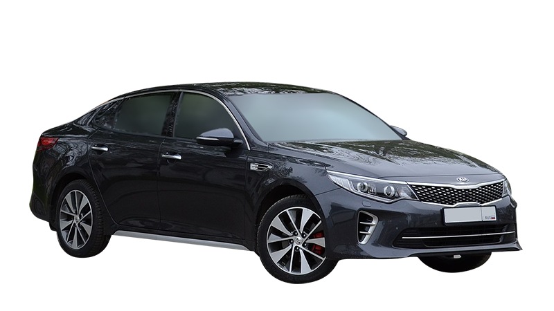 Black Kia Optima sedan