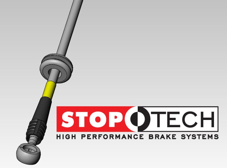 StopTech 950.33500 Stainless Steel Braided Brake Hose Kit 