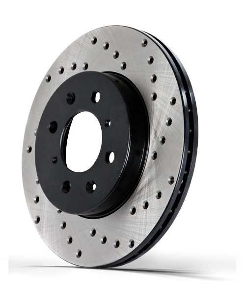 StopTech® 128 Hi-Carbon Cross-Drilled Rotor