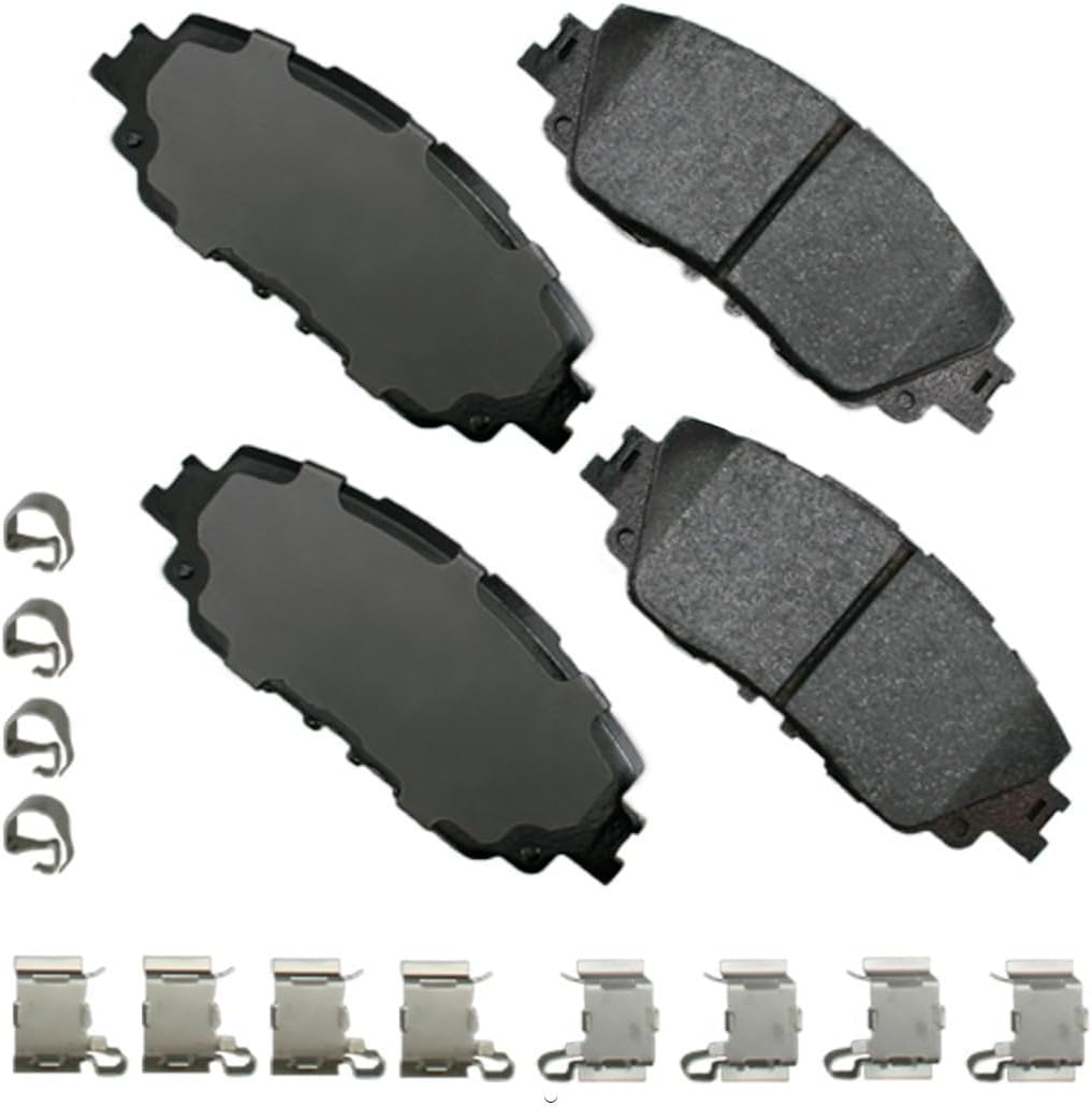 Akebono ACT2076 - ProACT Ultra Premium Ceramic Disc Brake Pad Set, 2-Wheel Set