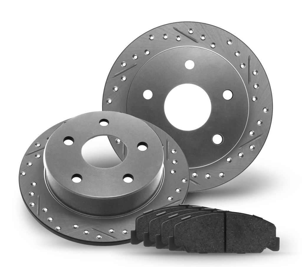 APP 20-13870 - Premium Brake Kit - Drilled and Slotted Rotors with Ceramic Pads