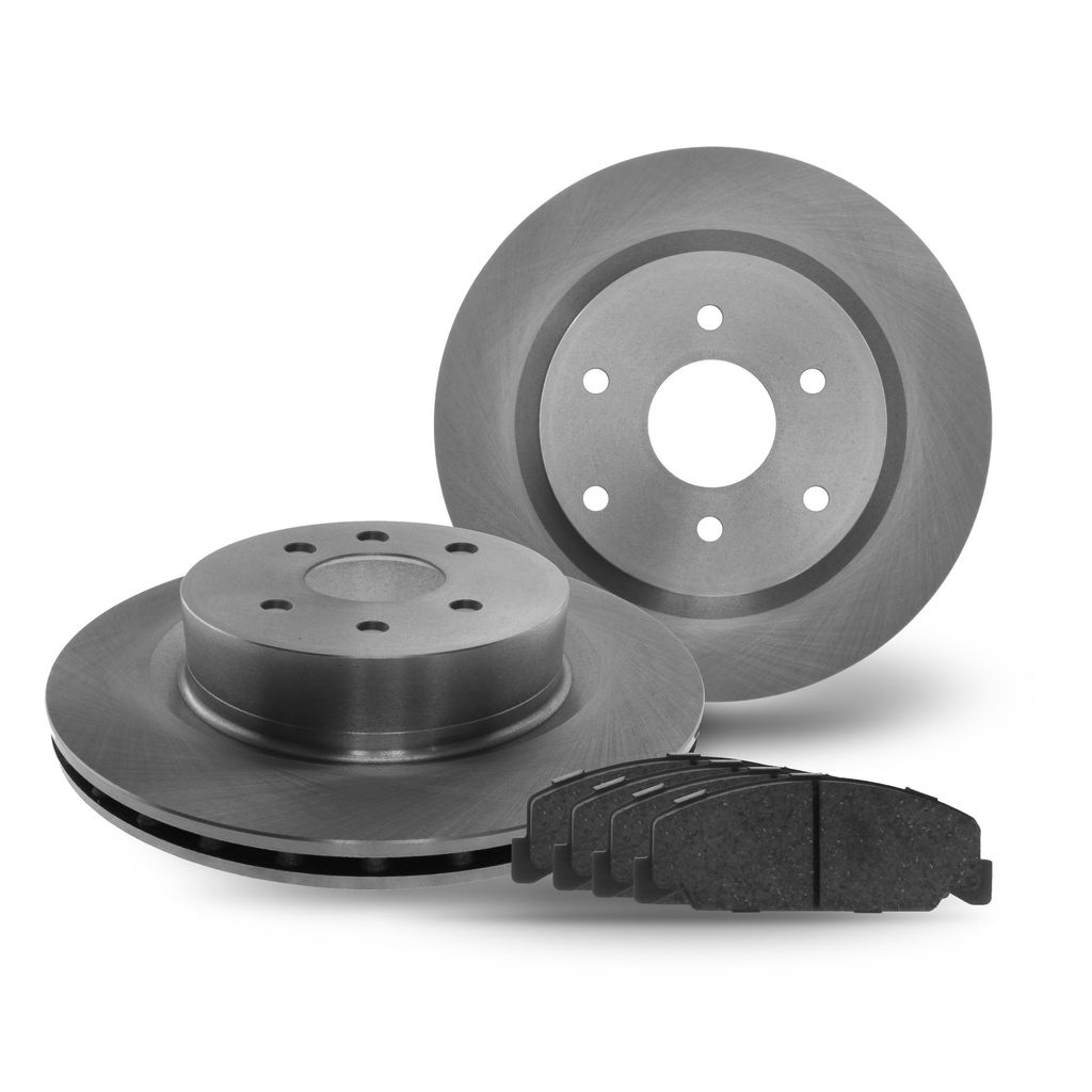 APP 21-10402 - Premium Brake Kit - Replacement Brake Rotors with Ceramic Pads