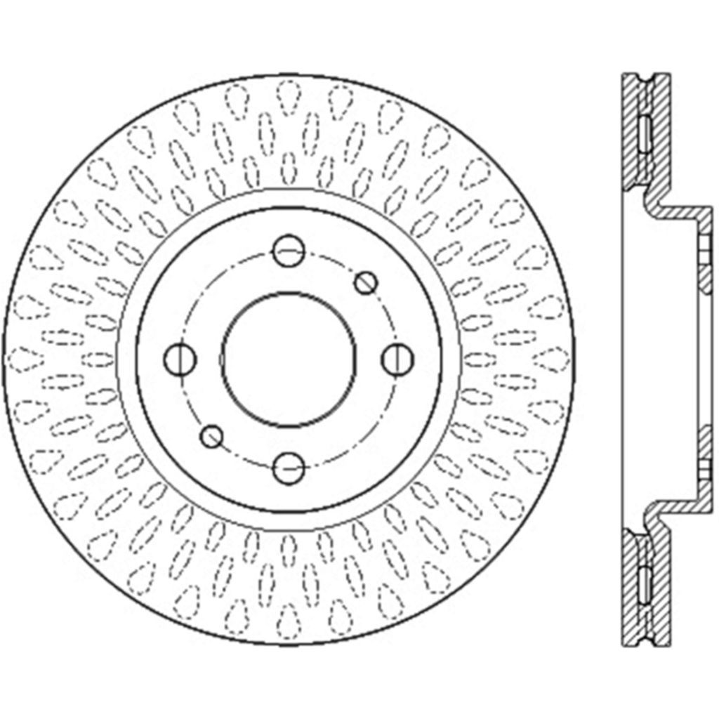 APP 126.04002FZRSR - Cryo Treated Slotted Disc Brake Rotor