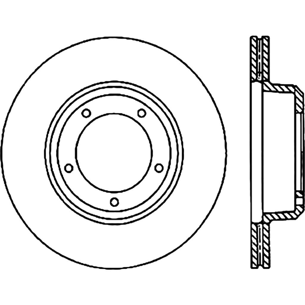 APP 126.22001FZRSR - Cryo Treated Slotted Disc Brake Rotor