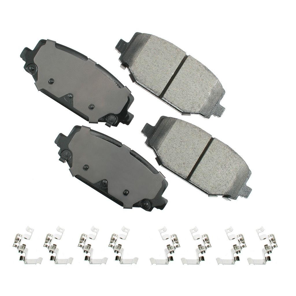 Akebono ACT1596 - ProACT Ultra Premium Ceramic Disc Brake Pad Set, 2-Wheel Set