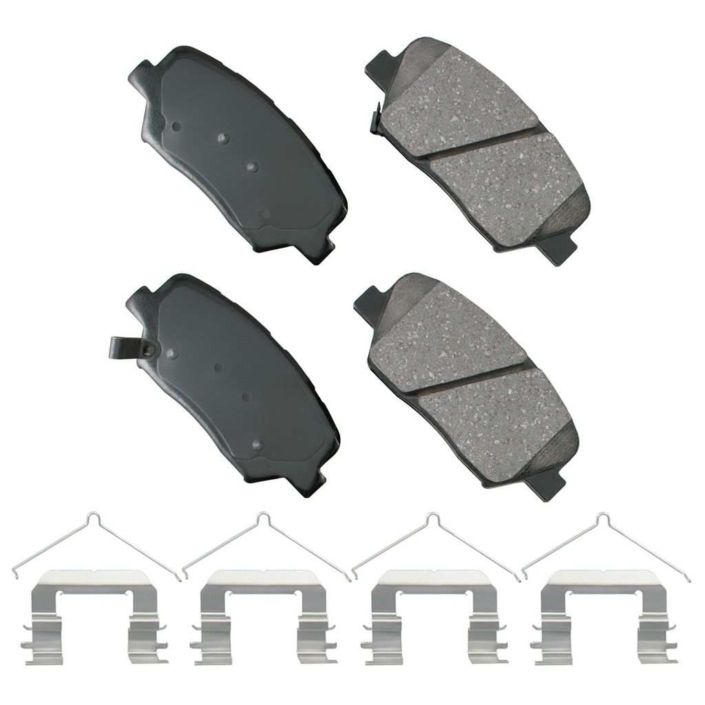Akebono ACT1815A - ProACT Ultra Premium Ceramic Disc Brake Pad Set, 2-Wheel Set