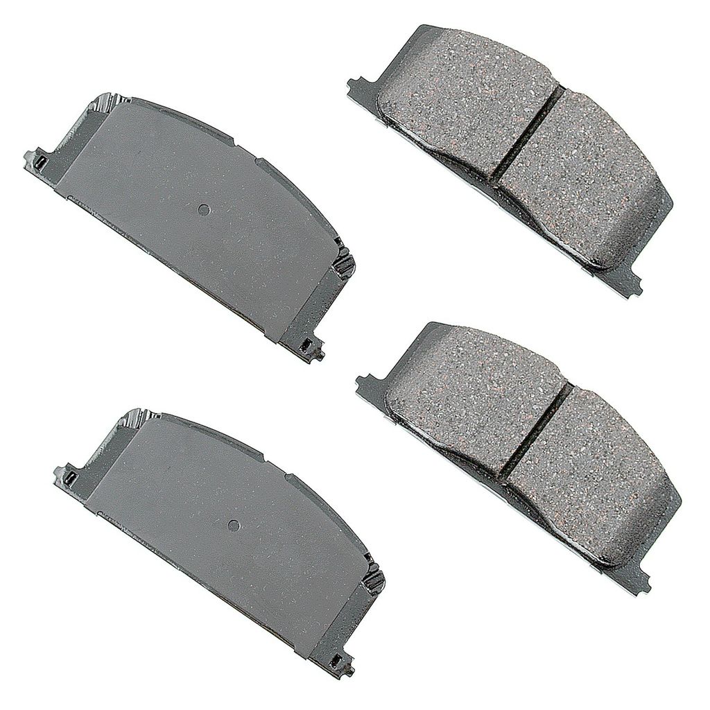 Akebono ACT242 - ProACT Ultra Premium Ceramic Disc Brake Pad Set, 2-Wheel Set
